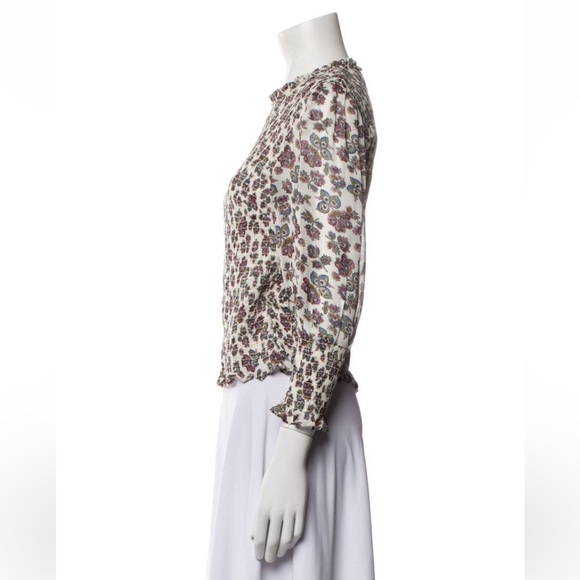 VERONICA BEARD
Kali shirred floral-print chiffon top Size-16 NWT - Picture 4 of 7